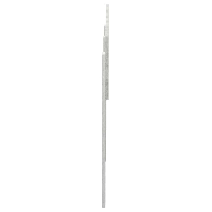 Tăblie cap cu headboard Gri din beton 200 cm Lemn compozit - WALTI WALTI