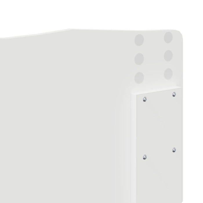 Tăblie cap cu headboard Alb Lucios 200 cm Lemn compozit - WALTI WALTI
