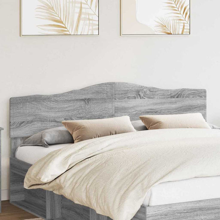 Tăblie cap cu headboard Gri Sonoma 200 cm Lemn compozit - WALTI WALTI