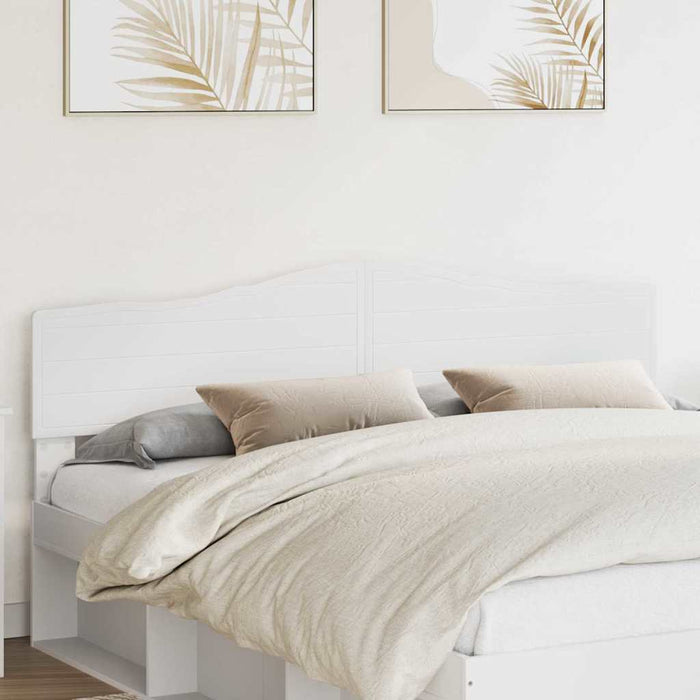 Tăblie cap cu headboard Alb 180 cm Lemn compozit - WALTI WALTI
