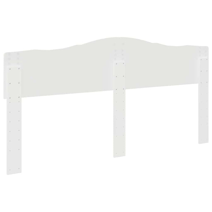 Tăblie cap cu headboard Alb 180 cm Lemn compozit - WALTI WALTI