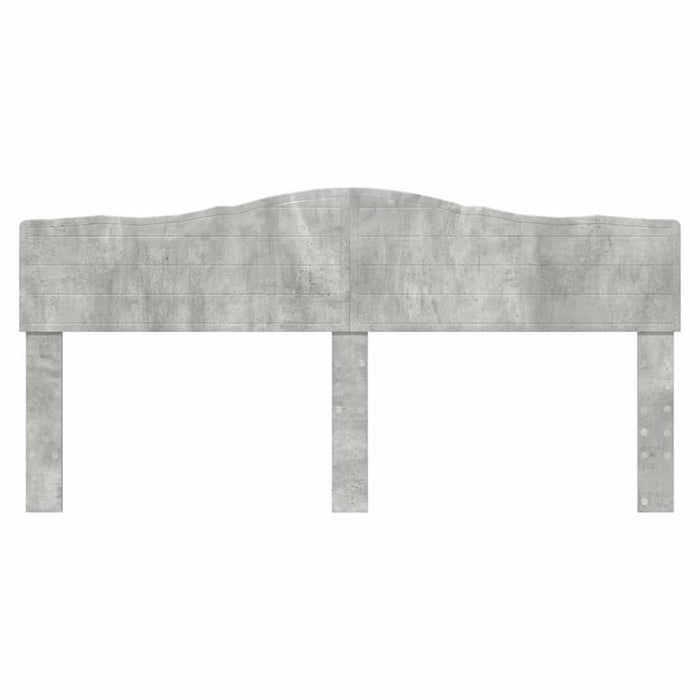 Tăblie cap cu headboard Gri din beton 180 cm Lemn compozit - WALTI WALTI