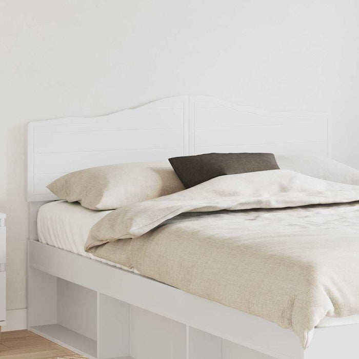 Tăblie cap cu headboard Alb 160 cm Lemn compozit - WALTI WALTI