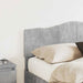 Tăblie cap cu headboard Gri din beton 160 cm Lemn compozit - WALTI WALTI