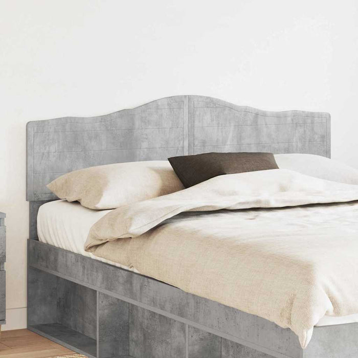 Tăblie cap cu headboard Gri din beton 160 cm Lemn compozit - WALTI WALTI