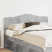 Tăblie cap cu headboard Gri din beton 160 cm Lemn compozit - WALTI WALTI