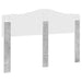 Tăblie cap cu headboard Gri din beton 160 cm Lemn compozit - WALTI WALTI