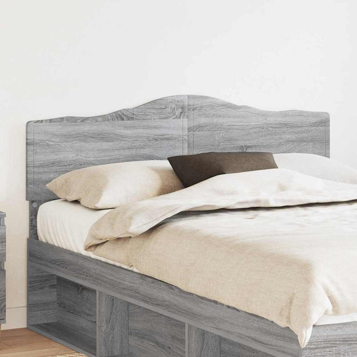 Tăblie cap cu headboard Gri Sonoma 160 cm Lemn compozit - WALTI WALTI