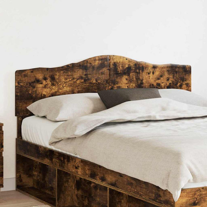 Tăblie cap cu headboard Stejar fumuriu 140 cm Lemn compozit - WALTI WALTI