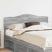 Tăblie cap cu headboard Gri Sonoma 140 cm Lemn compozit - WALTI WALTI