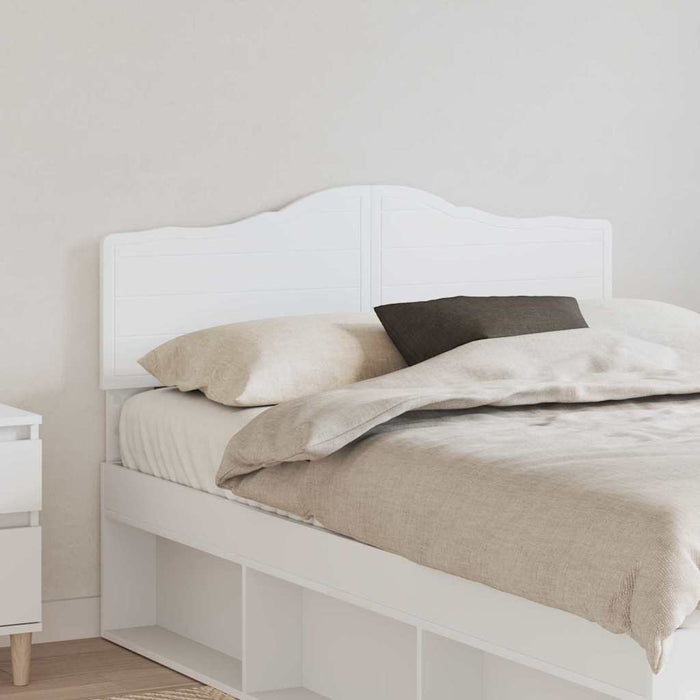 Tăblie cap cu headboard Alb 135 cm Lemn compozit - WALTI WALTI