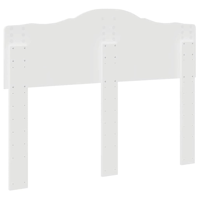 Tăblie cap cu headboard Alb 135 cm Lemn compozit - WALTI WALTI