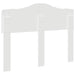 Tăblie cap cu headboard Alb 135 cm Lemn compozit - WALTI WALTI