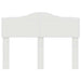Tăblie cap cu headboard Alb 135 cm Lemn compozit - WALTI WALTI
