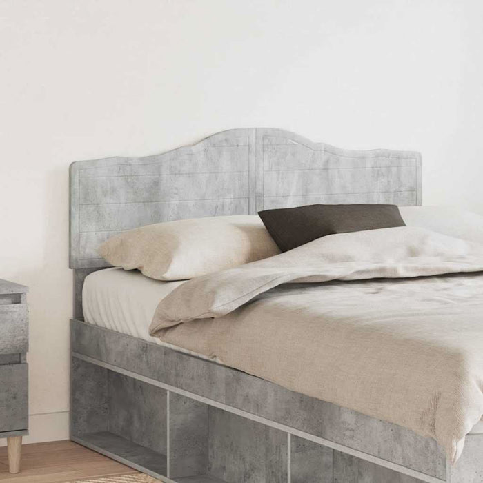 Tăblie cap cu headboard Gri din beton 135 cm Lemn compozit - WALTI WALTI