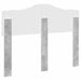 Tăblie cap cu headboard Gri din beton 135 cm Lemn compozit - WALTI WALTI
