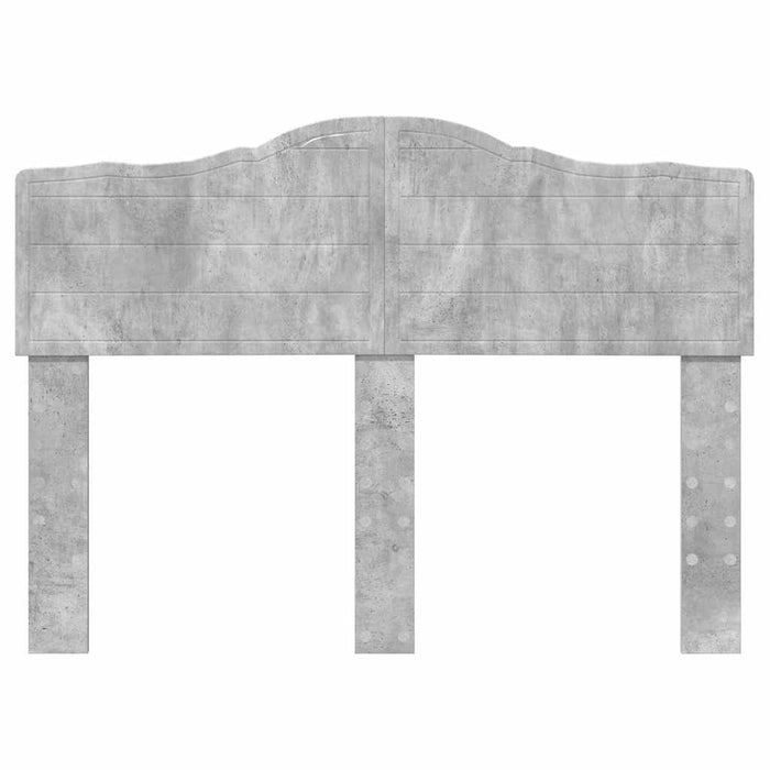 Tăblie cap cu headboard Gri din beton 135 cm Lemn compozit - WALTI WALTI