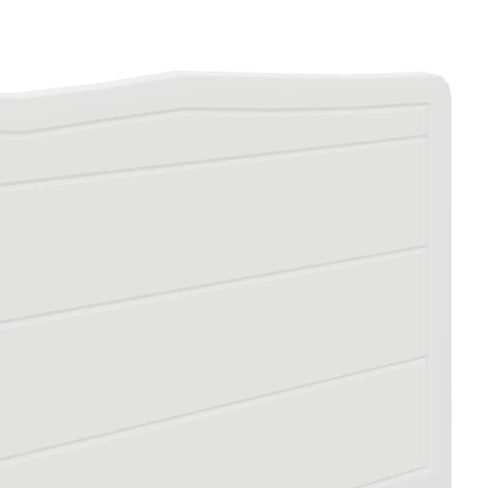 Tăblie cap cu headboard Alb Lucios 135 cm Lemn compozit - WALTI WALTI