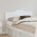 Tăblie cap cu headboard Alb Lucios 135 cm Lemn compozit - WALTI WALTI