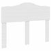 Tăblie cap cu headboard Alb Lucios 135 cm Lemn compozit - WALTI WALTI