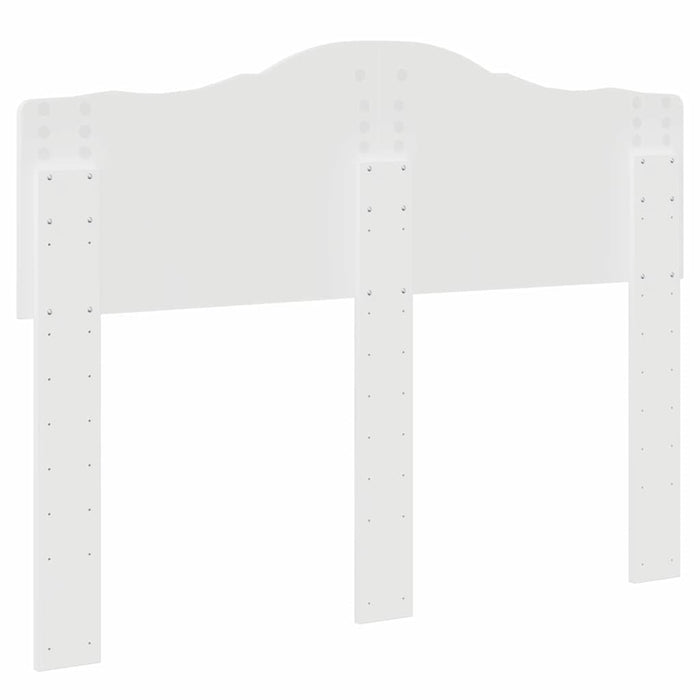 Tăblie cap cu headboard Alb Lucios 135 cm Lemn compozit - WALTI WALTI