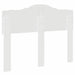 Tăblie cap cu headboard Alb Lucios 135 cm Lemn compozit - WALTI WALTI