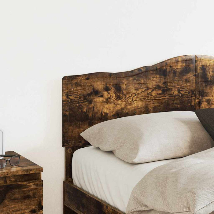 Tăblie cap cu headboard Stejar fumuriu 135 cm Lemn compozit - WALTI WALTI