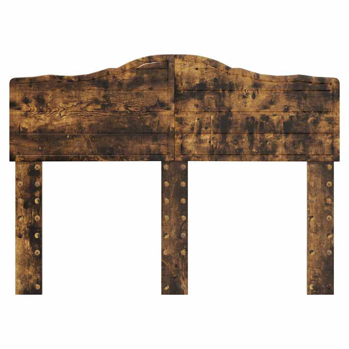 Tăblie cap cu headboard Stejar fumuriu 135 cm Lemn compozit - WALTI WALTI