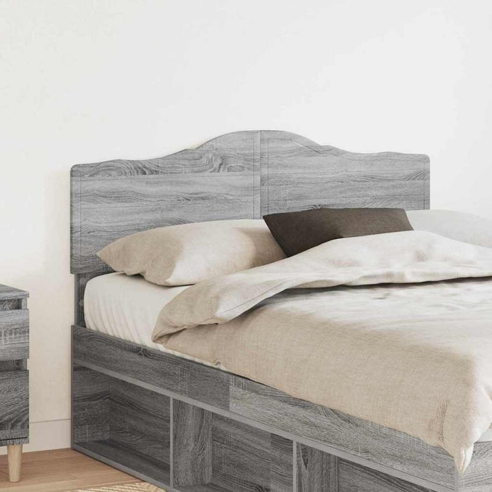 Tăblie cap cu headboard Gri Sonoma 135 cm Lemn compozit - WALTI WALTI