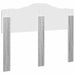Tăblie cap cu headboard Gri Sonoma 135 cm Lemn compozit - WALTI WALTI