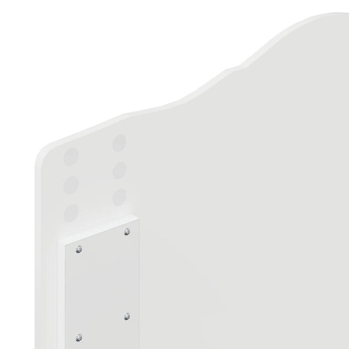 Tăblie cap cu headboard Alb 100 cm Lemn compozit - WALTI WALTI