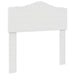 Tăblie cap cu headboard Alb 100 cm Lemn compozit - WALTI WALTI