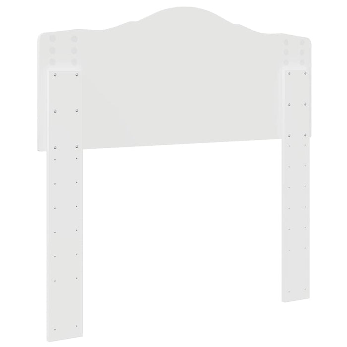 Tăblie cap cu headboard Alb 100 cm Lemn compozit - WALTI WALTI