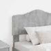 Tăblie cap cu headboard Gri din beton 100 cm Lemn compozit - WALTI WALTI