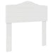 Tăblie cap cu headboard Alb Lucios 100 cm Lemn compozit - WALTI WALTI
