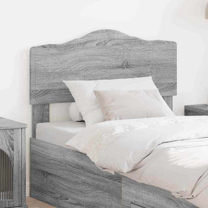 Tăblie cap cu headboard Gri Sonoma 100 cm Lemn compozit - WALTI WALTI