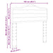 Tăblie cap cu headboard Lemn Vechi 100 cm Lemn compozit - WALTI WALTI