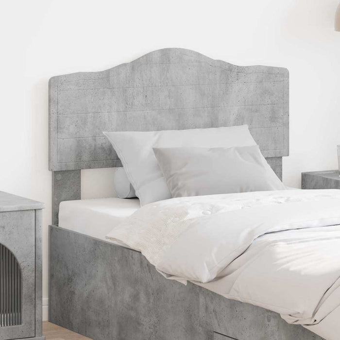 Tăblie cap cu headboard Gri din beton 90 cm Lemn compozit - WALTI WALTI