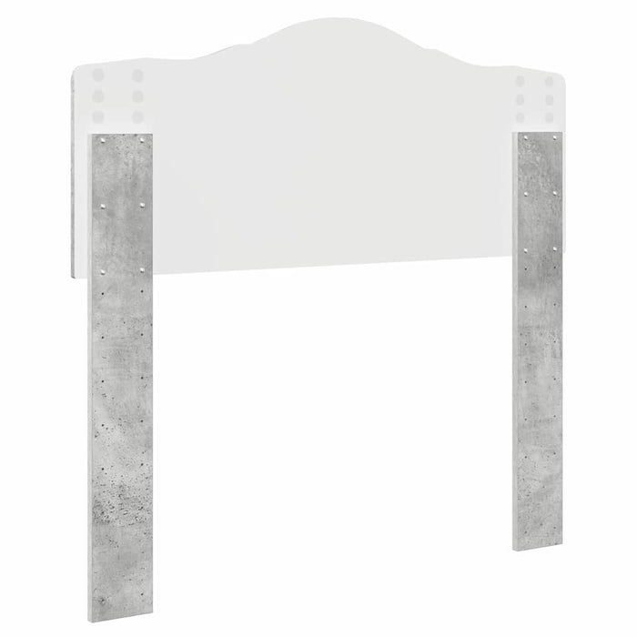 Tăblie cap cu headboard Gri din beton 90 cm Lemn compozit - WALTI WALTI