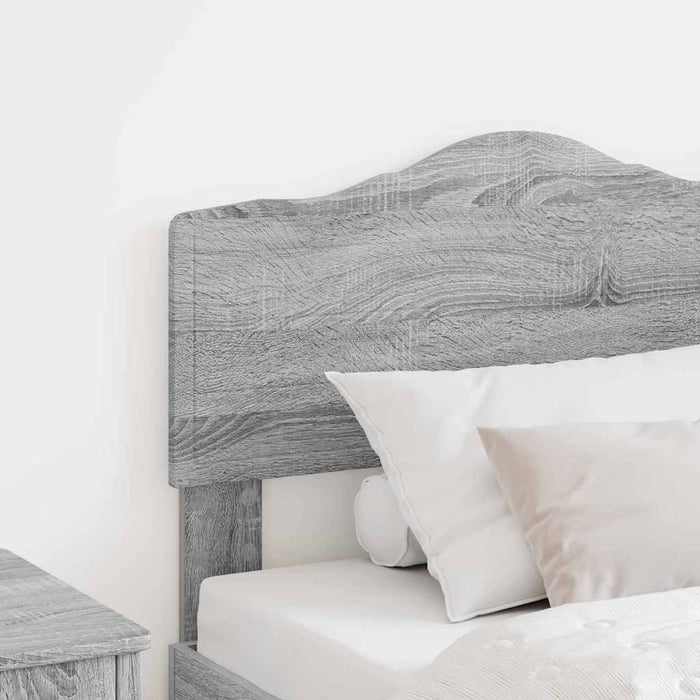 Tăblie cap cu headboard Gri Sonoma 90 cm Lemn compozit - WALTI WALTI