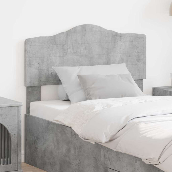 Tăblie cap cu headboard Gri din beton 80 cm Lemn compozit - WALTI WALTI