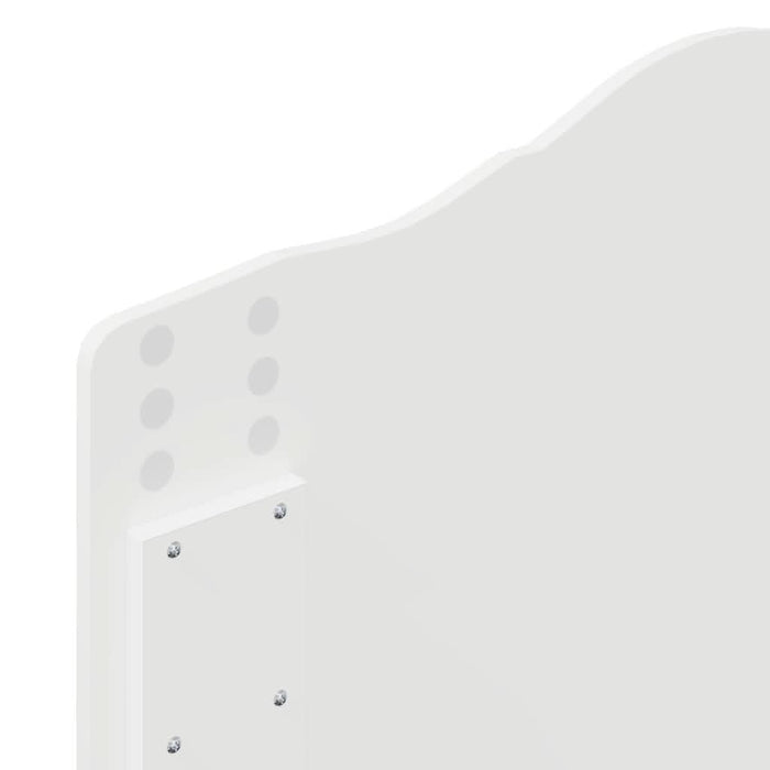 Tăblie cap cu headboard Alb Lucios 80 cm Lemn compozit - WALTI WALTI