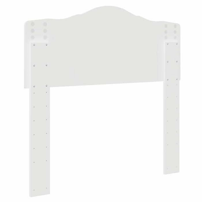 Tăblie cap cu headboard Alb Lucios 80 cm Lemn compozit - WALTI WALTI