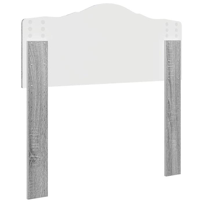 Tăblie cap cu headboard Gri Sonoma 80 cm Lemn compozit - WALTI WALTI