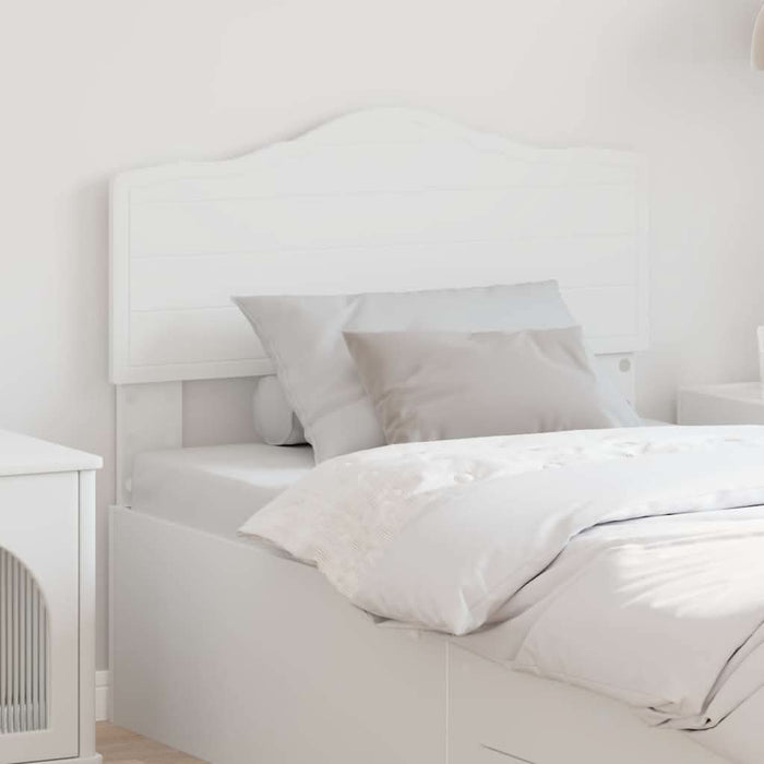 Tăblie cap cu headboard Alb 75 cm Lemn compozit - WALTI WALTI