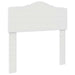 Tăblie cap cu headboard Alb 75 cm Lemn compozit - WALTI WALTI