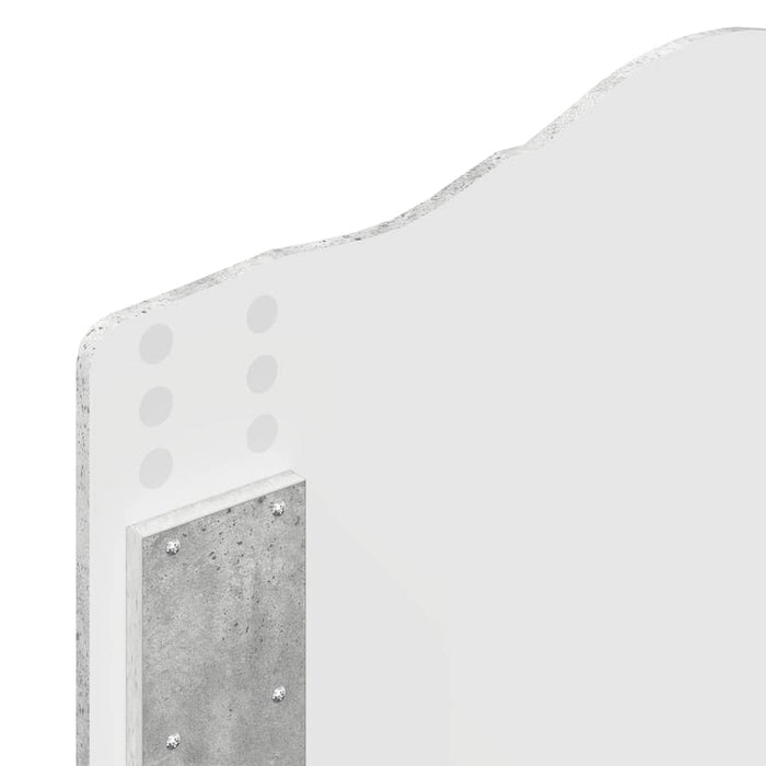 Tăblie cap cu headboard Gri din beton 75 cm Lemn compozit - WALTI WALTI