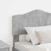 Tăblie cap cu headboard Gri din beton 75 cm Lemn compozit - WALTI WALTI