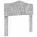 Tăblie cap cu headboard Gri din beton 75 cm Lemn compozit - WALTI WALTI