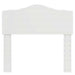 Tăblie cap cu headboard Alb Lucios 75 cm Lemn compozit - WALTI WALTI